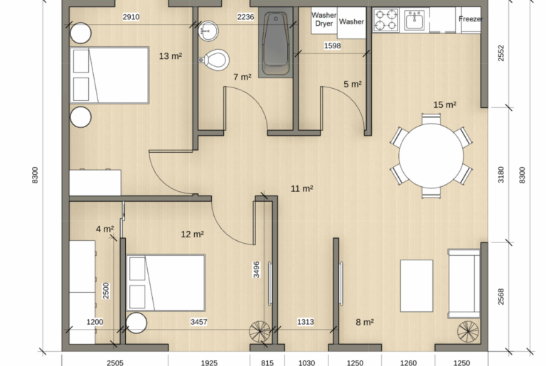 Kubas projektas 80 M2
